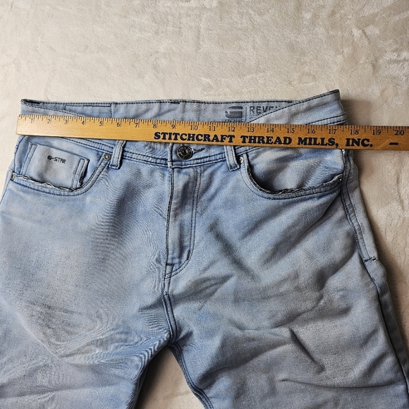 G-Star Raw Denim Jeans Light Wash Revend Super Slim Size 34 Men’s - Picture 5 of 16